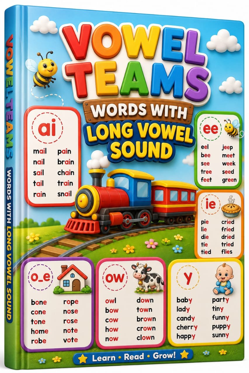 Vowel Teams Words with Long Vowel Sound